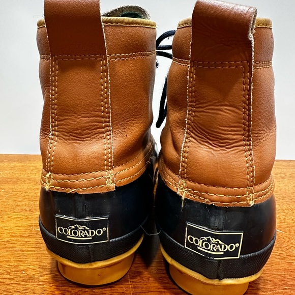 VTG Colorado Thermolite  Leather Winter Duck Rain Boots Men’s  Size‎ 9 Steel - Picture 2 of 10